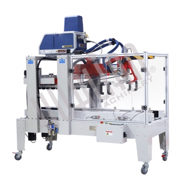 Автоматический заклейщик коробов FXJ-5050ZBR с нанесением клея-расплава