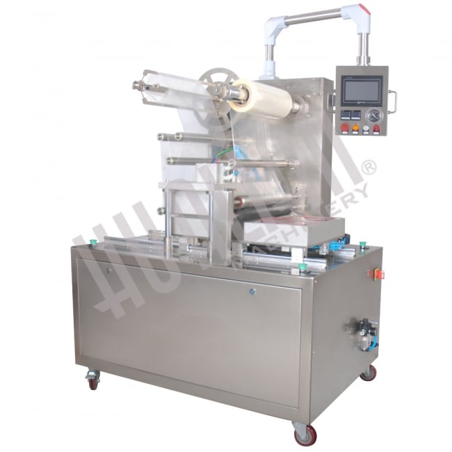 Автоматический запайщик лотков с функцией вакуумизации и газации HVT-450F