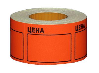 Ценник-ролик 25-38 по 150 б/р красный