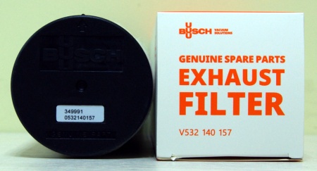 Выхлопной воздушный фильтр для вакуумных насосов Busch 72*250 (100 м3) (0532140157)